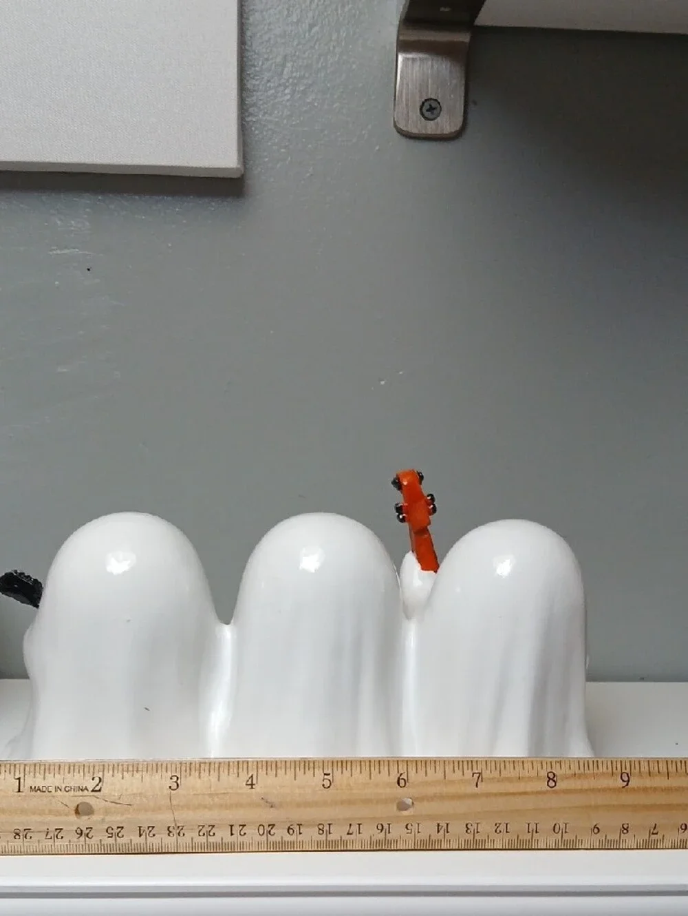 Cute White Ghost Trio Halloween Accent Decor  with Instruments - NWT